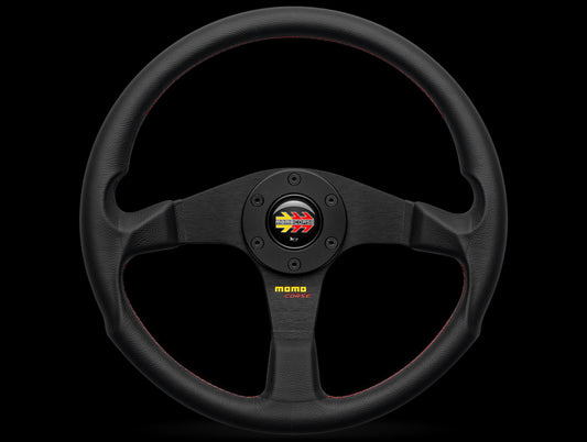 Momo Corse 2.0 Steering Wheel - Black Leather