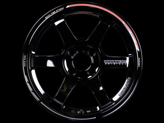 Volk Racing TE37 Sonic Time Attack Edition Wheels - Gloss Black 15x7 / 4x100