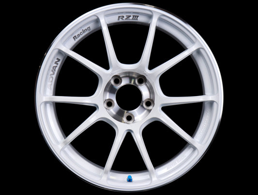 Advan Racing RZ III Wheels - Racing White Metallic / 18x9.5 / 5x114.3 / +35